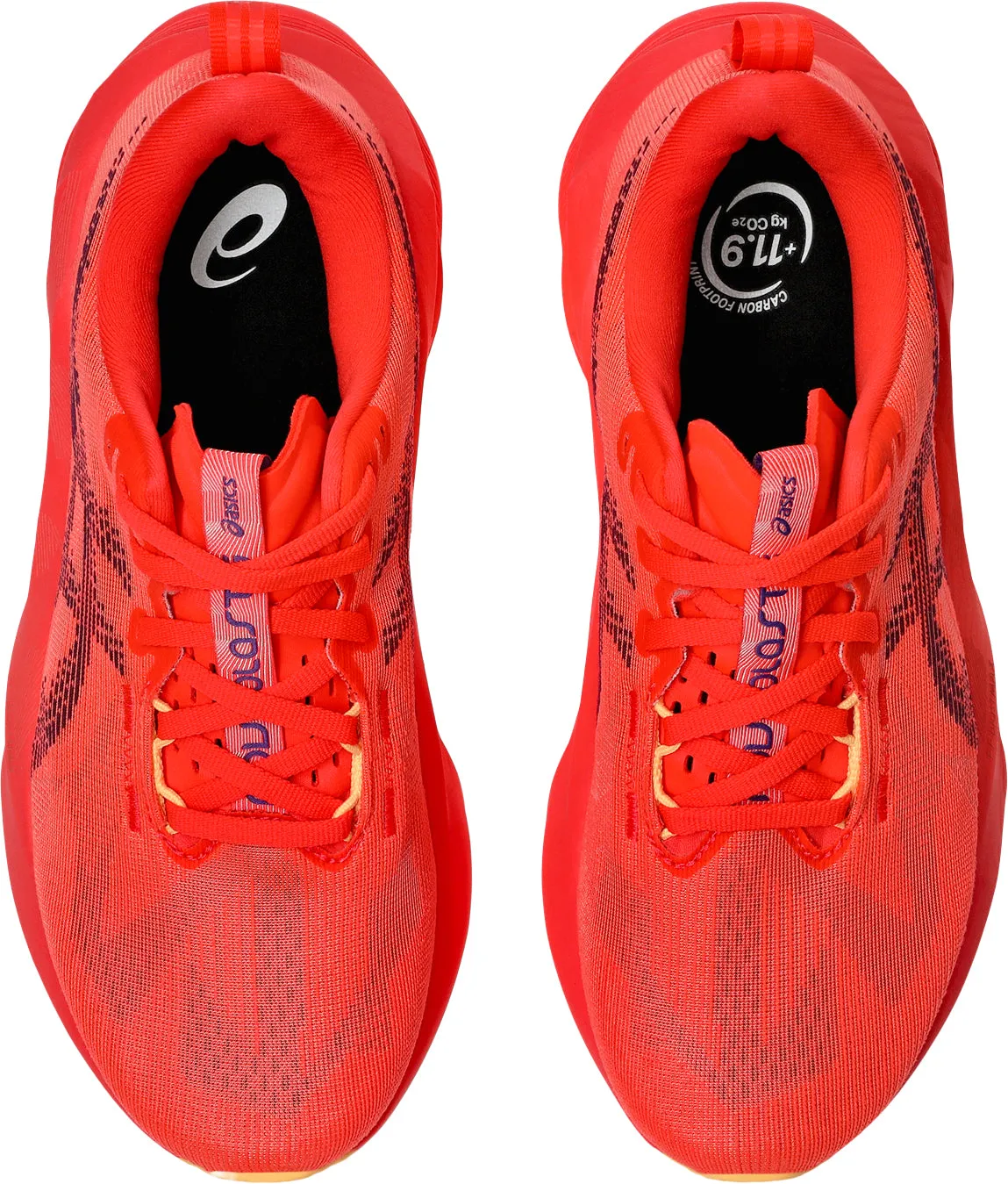 Stability system Quick Dry Innersole Asics NovaBlast 5 Womens Running Shoes - Red