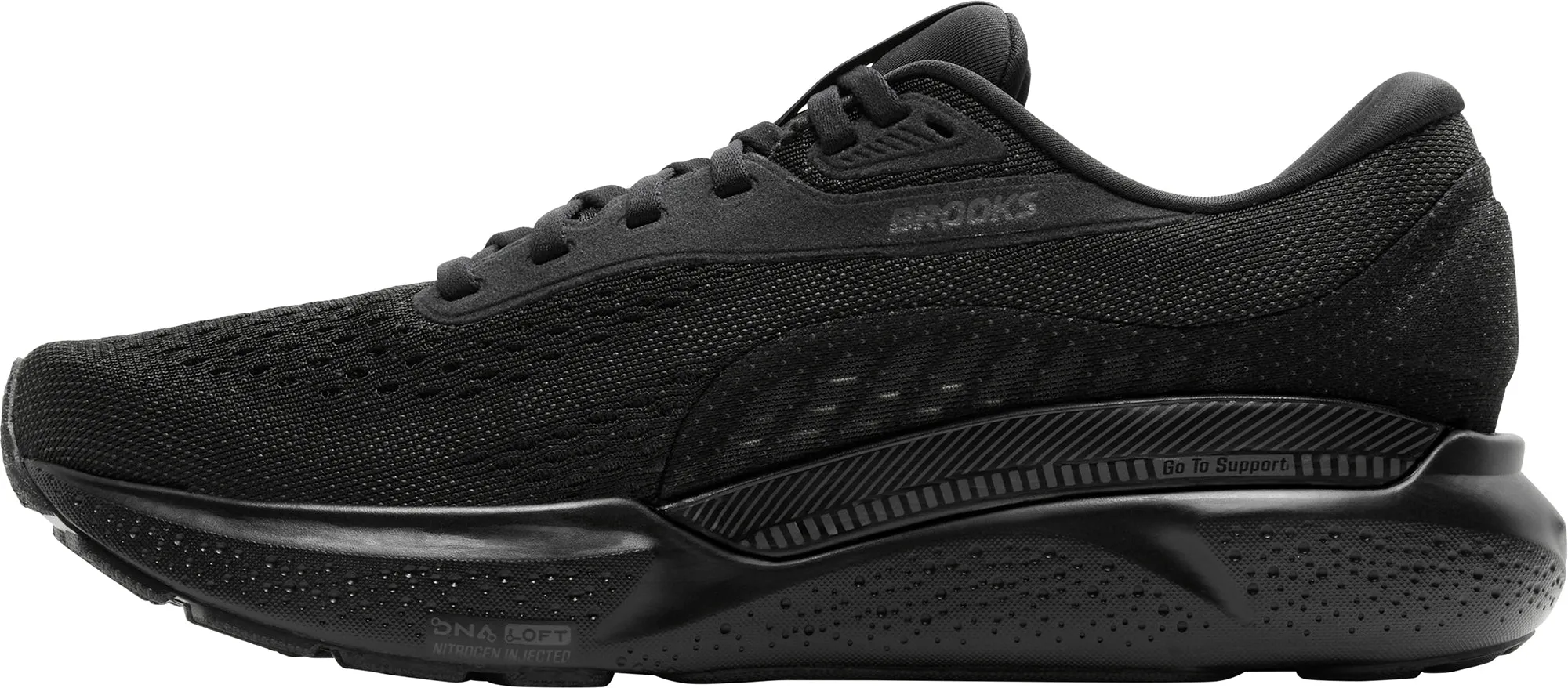 Airflow Channel Structure Brooks Adrenaline GTS 24 Mens Running Shoes - Black