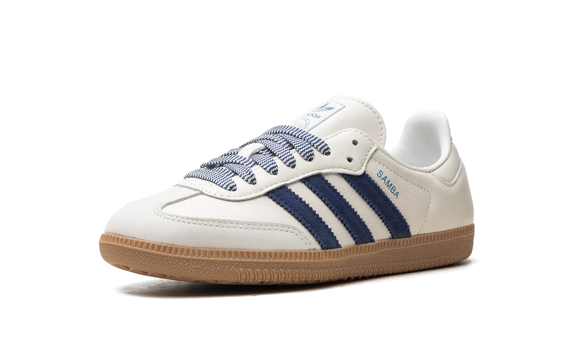 Samba OG WMNS "Off White Dark Blue" Comfortable to wear