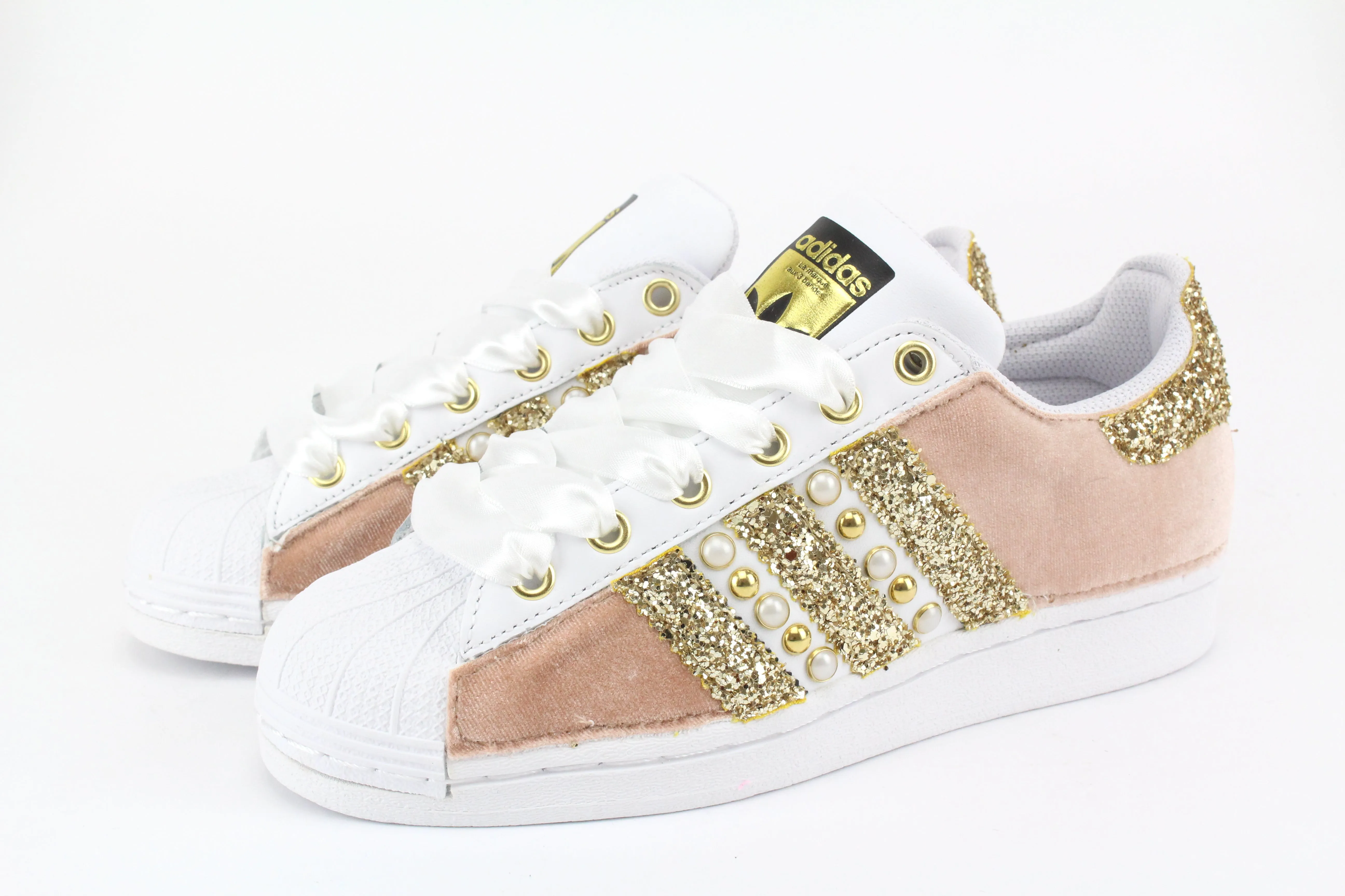 Galaxy Hike Anti Sweat Adidas Superstar Velluto Rosa & Oro