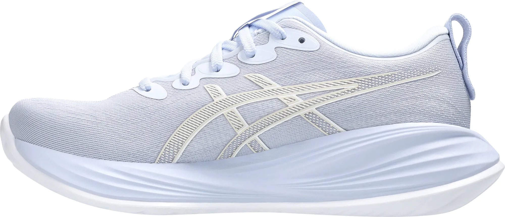 running in a floodplain area shoes Asics Gel Cumulus 27 Womens Running Shoes - Blue