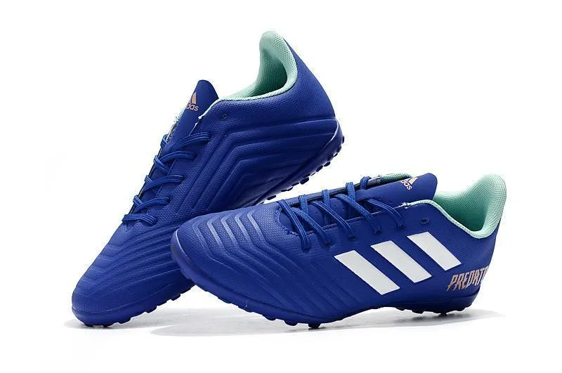 Speed Feel New Adidas Predator TF Soccer Cleats Shoes Blue White Orange