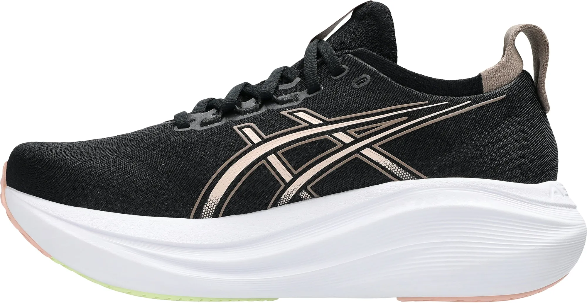 Asics Gel Nimbus 27 Womens Running Shoes - Black Thermo Regulating Mesh budget - brand shoes