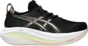 Asics Gel Nimbus 27 Womens Running Shoes - Black sporty shoe appeal running in a 5K shoes