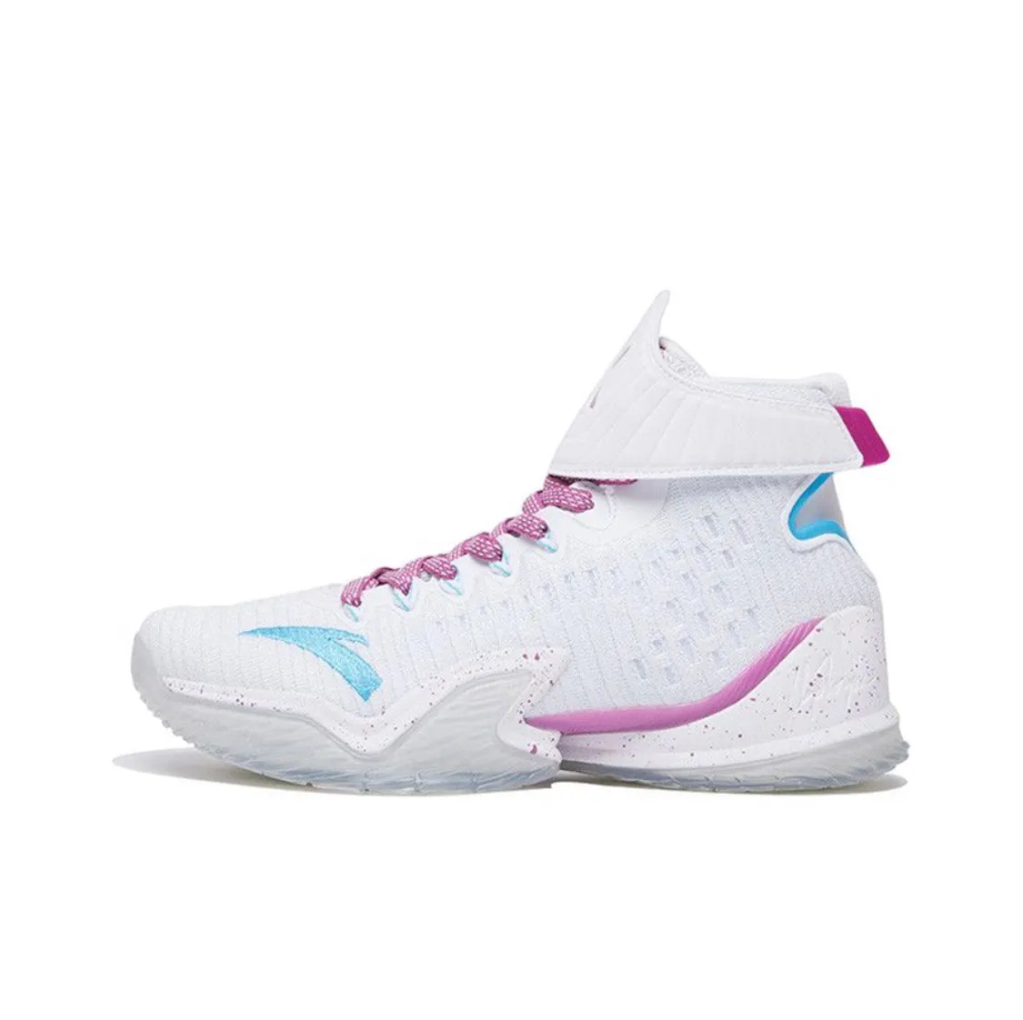 Anta Men's Klay Thompson Kt3 White/Blue/Pink Basketball Shoes Comfortable Arch