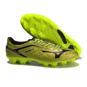 Mizuno Basara 001 FG Soccer Cleats Green Black Safety Yellow Friction Zone Midfielder Role