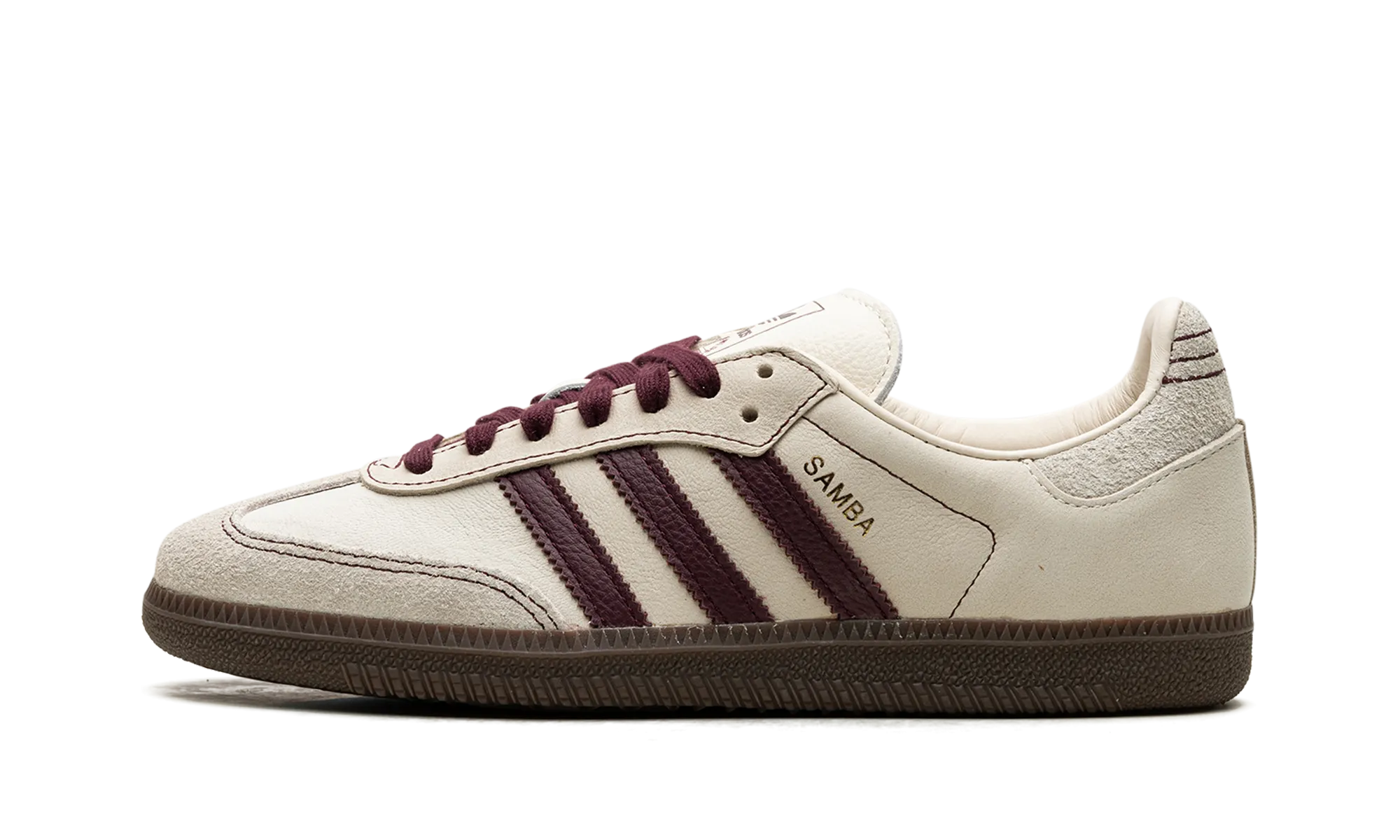 Samba OG WMNS "Wonder White Maroon" Casual Look