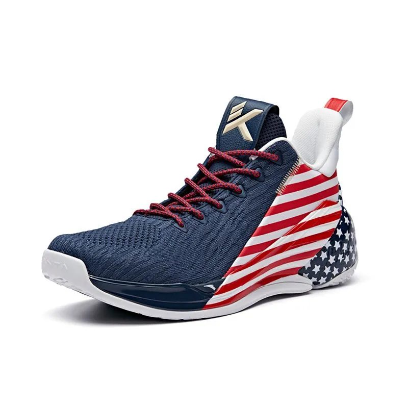 Anta Men's Klay Thompson Kt4 Final Low "Independence Day" Quick lacing