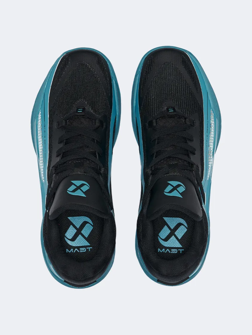 Linen Air Durable Material Erke Men Basketball Shoes Black/Dark Blue