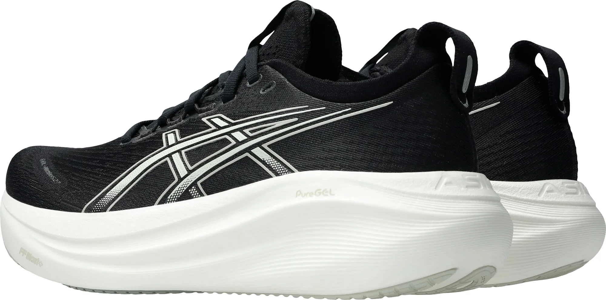 Dual Density Foam Asics Gel Nimbus 27 Womens Running Shoes - Black