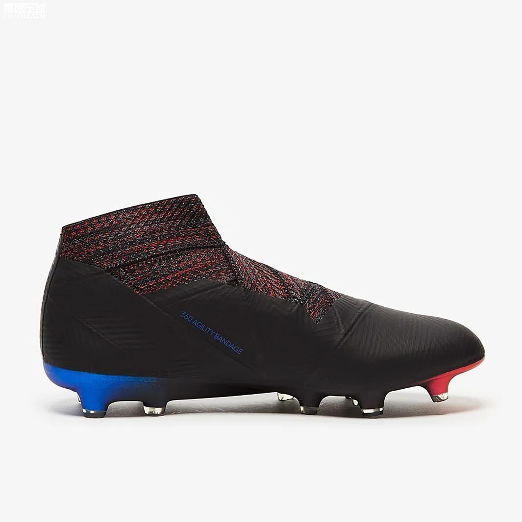 Impact Fit Effortless Grip New Adidas Nemeziz 18  FG Soccer Cleats Shoes Black Red