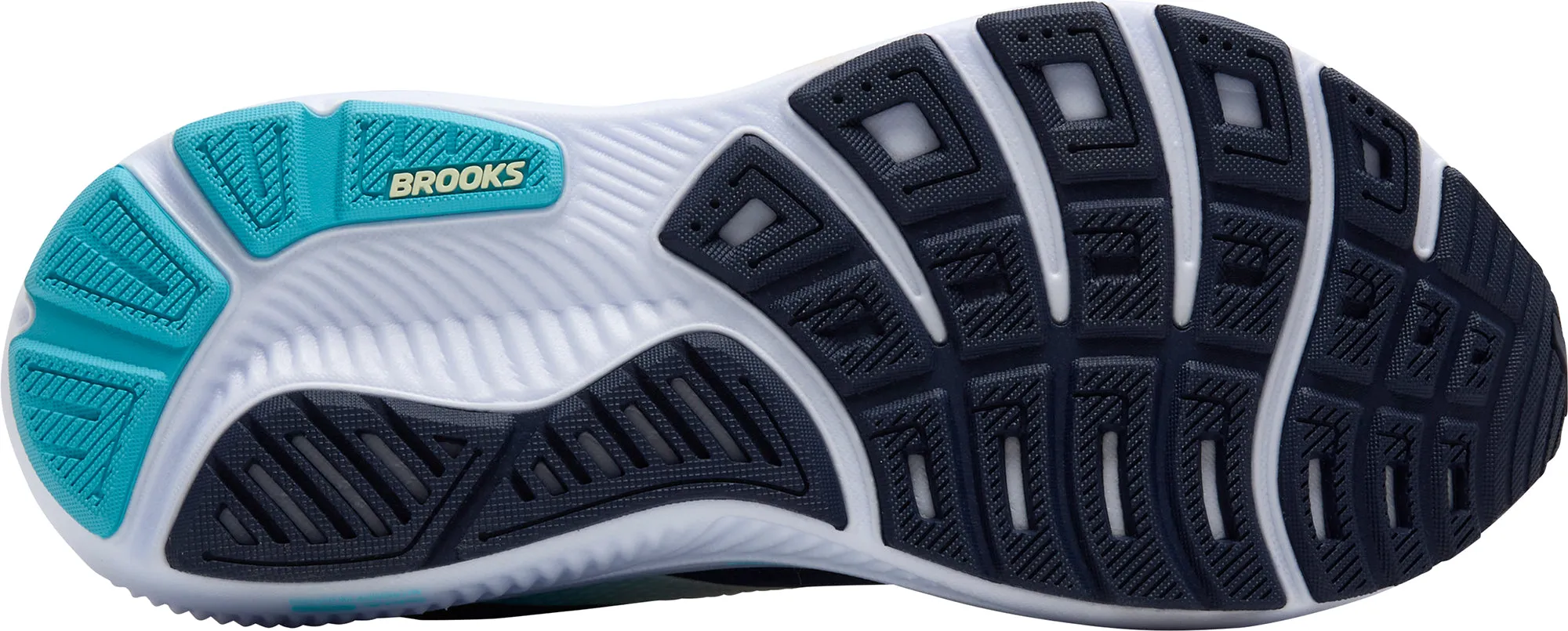 Brooks Ghost 17 Womens Running Shoes - Blue morning running shoes Wide Stance Base