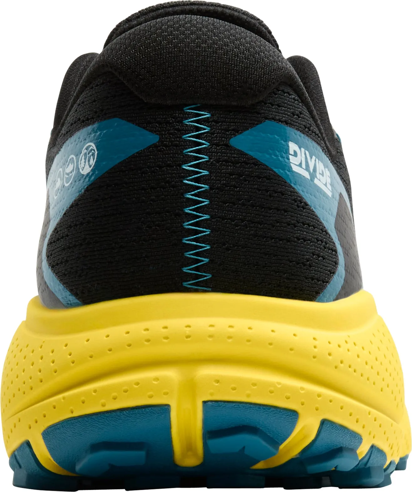 Brooks Divide 5 Mens Trail Running Shoes - Black Asymmetric Heel Cup