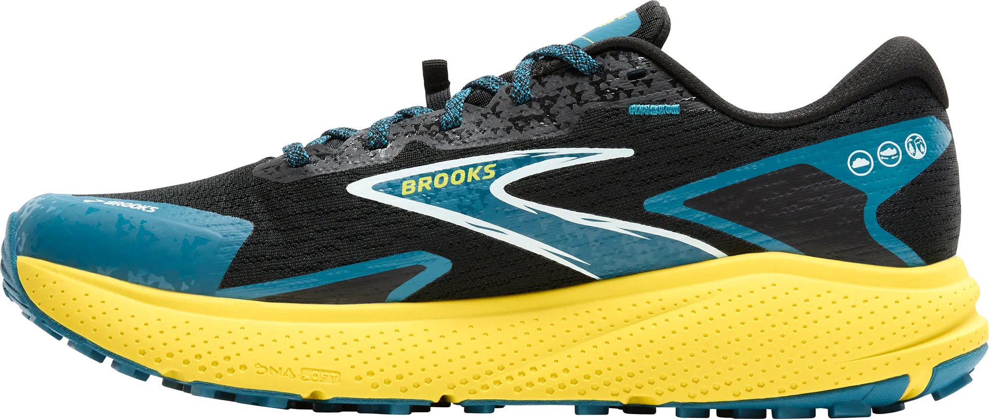 running with a Velcro closure Brooks Divide 5 Mens Trail Running Shoes - Black