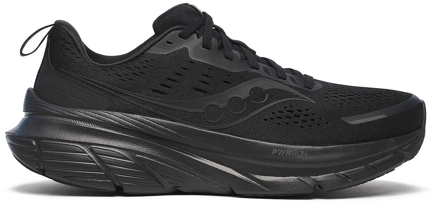 Saucony Guide 18 Mens Running Shoes - Black Stride Optimized Geometry AntiOdor
