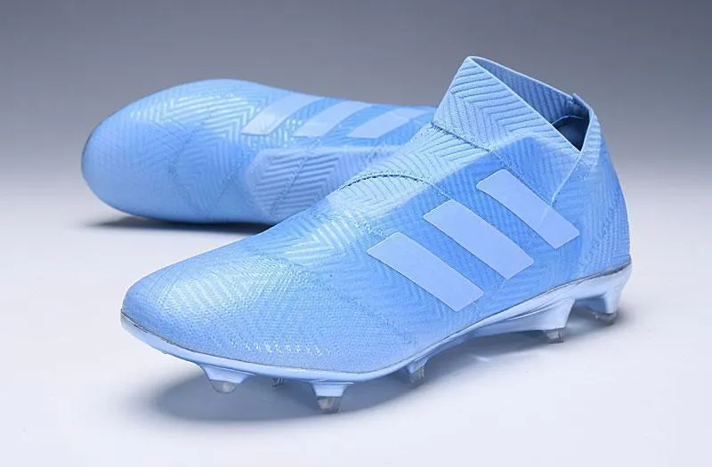 Odor Free Ergonomic Design New Adidas Nemeziz 18 'Spectral Mode' Soccer Cleats Shoes Blue