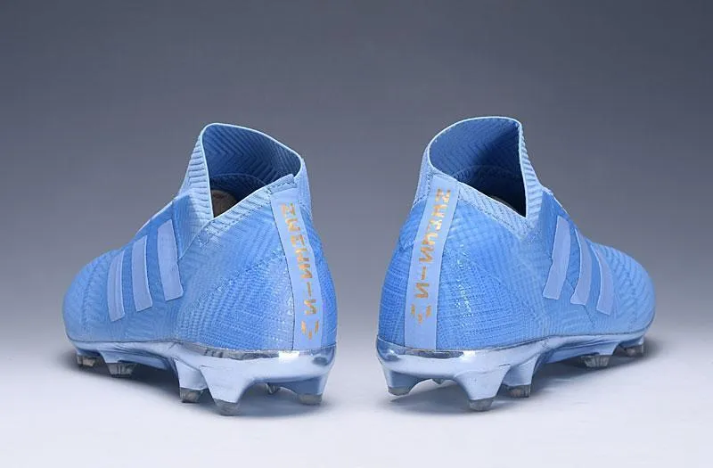 Breath Comfort Ground Balance New Adidas Nemeziz 18 'Spectral Mode' Soccer Cleats Shoes Blue