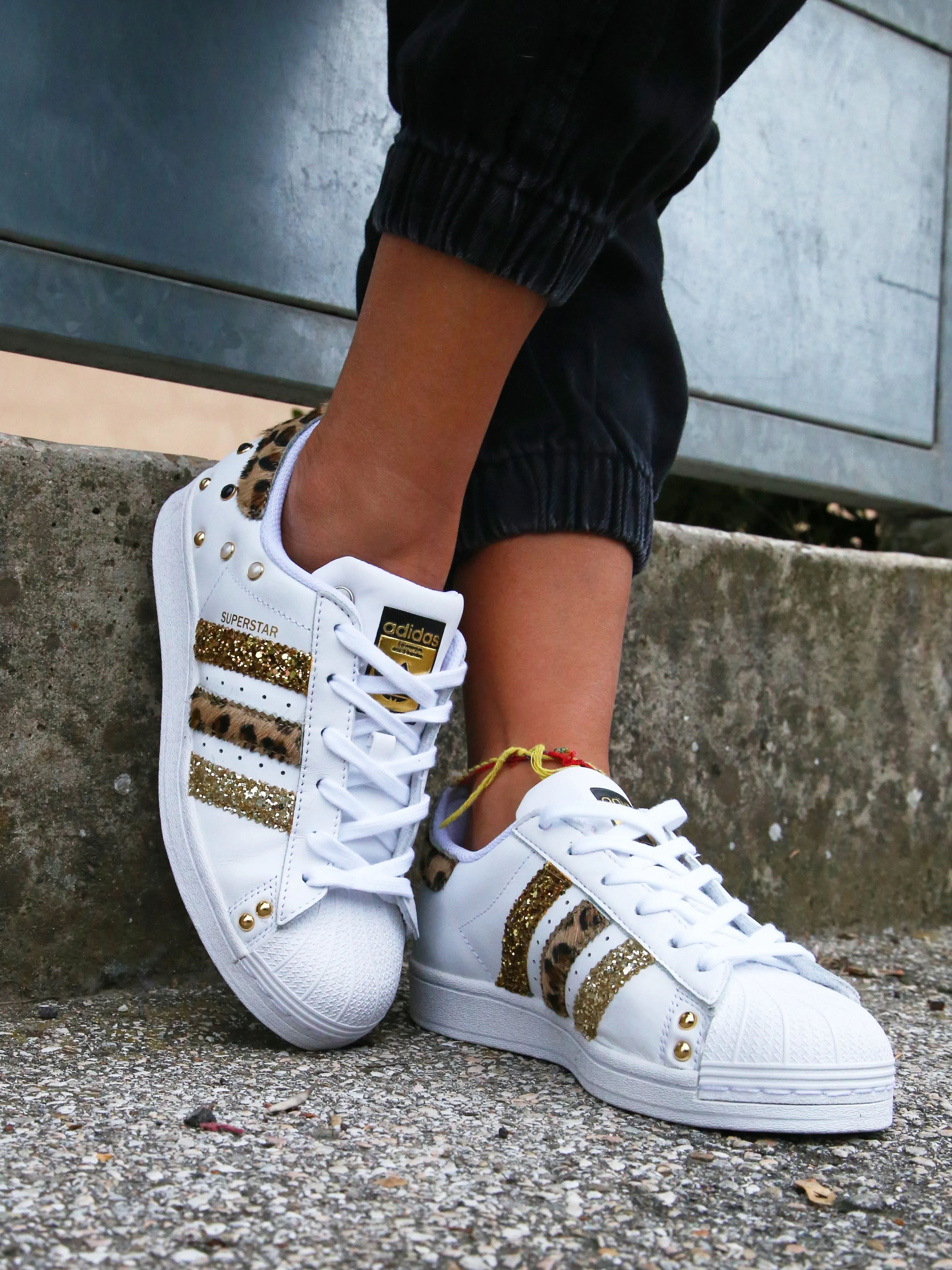 Modern Fit Lift Hike Adidas Superstar Maculate Glitter & Borchie