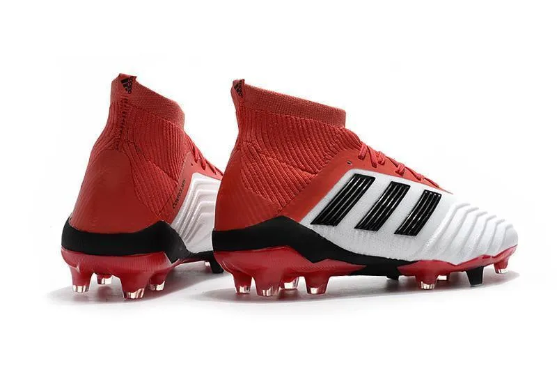 artificial turf Side Step New Adidas Predator 19.1 FG Soccer Cleats Shoes Red White