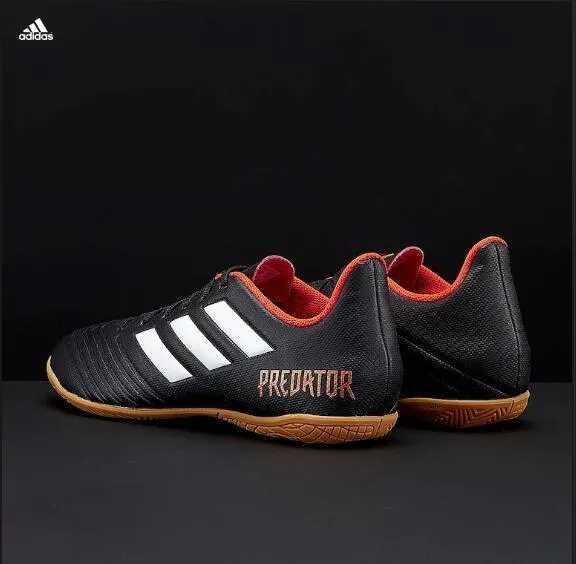 Game Mobility Full Grip New Adidas Predator Tango 18.4 TF Soccer Cleats Shoes Black White Orange