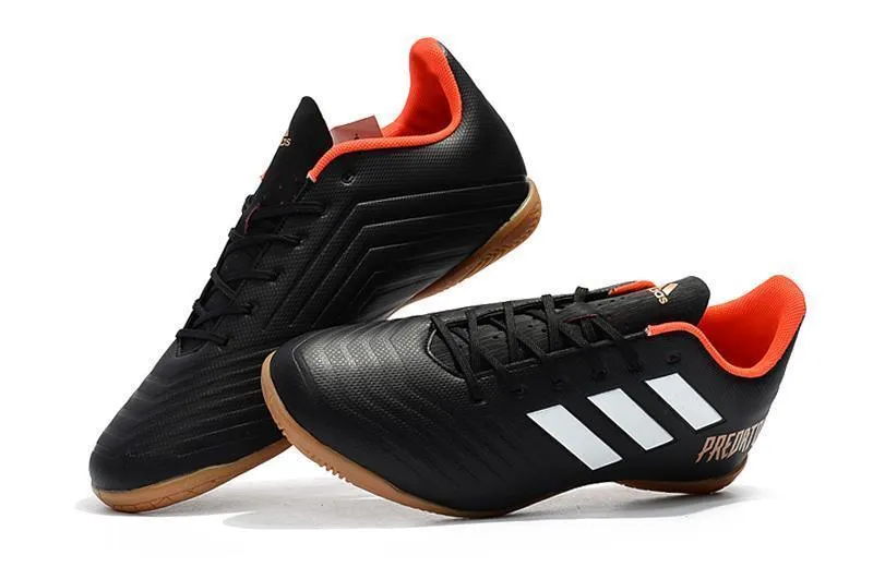 New Adidas Predator Tango 18.4 TF Soccer Cleats Shoes Black White Orange Field Routine