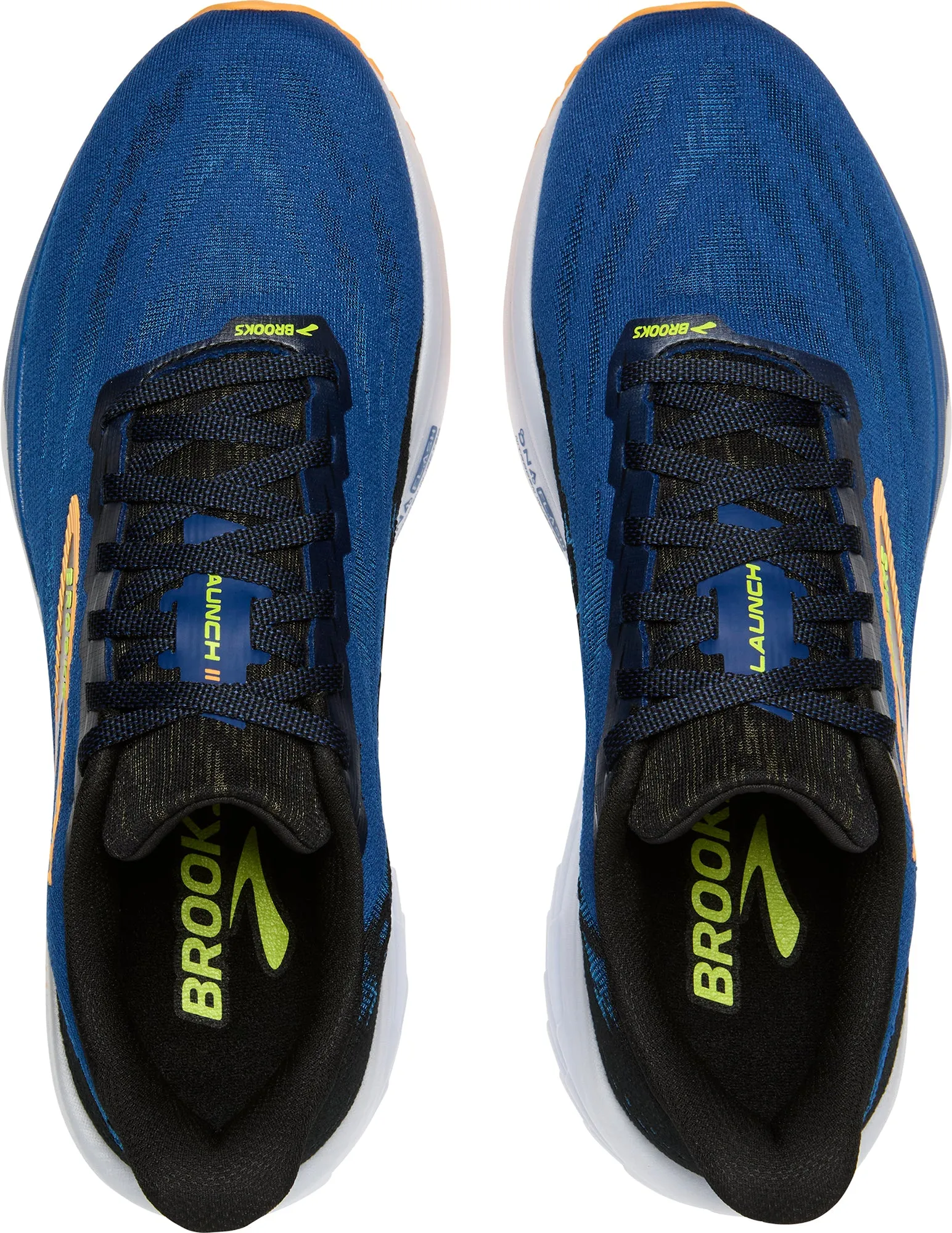 Brooks Launch 11 Mens Running Shoes - Blue Airflow knit Foot Protection