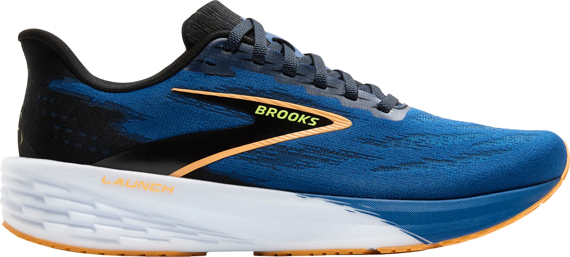TPU Outsole Stylish Brooks Launch 11 Mens Running Shoes - Blue