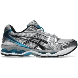 mid - cut ASICS Gel-Kayano 14 White Aizuri Blue (Women's)