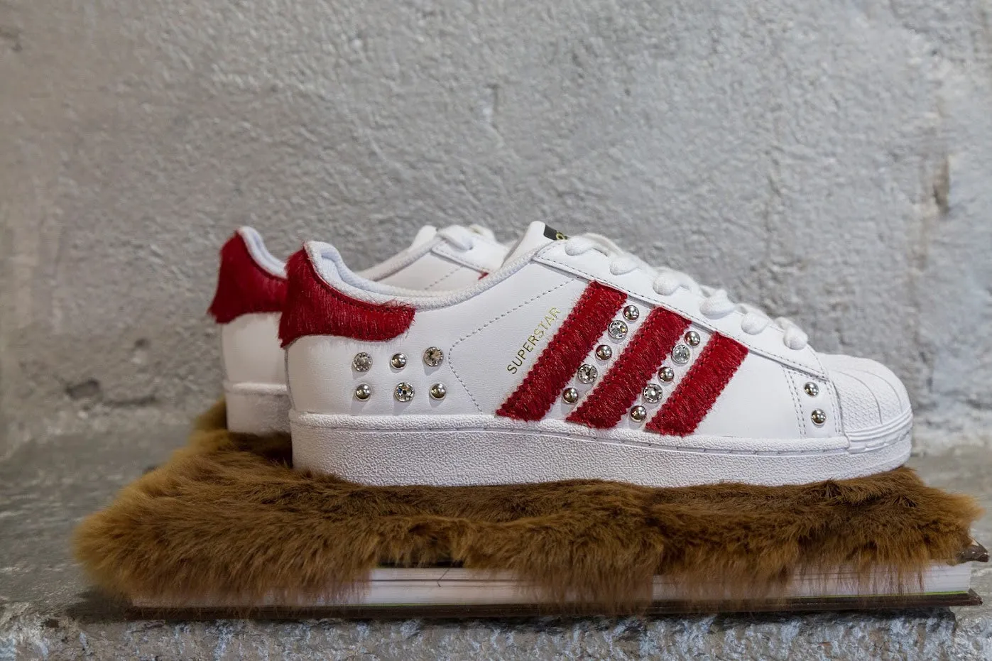Adidas Superstar Cavallino Rosso & Strass Smooth Fit