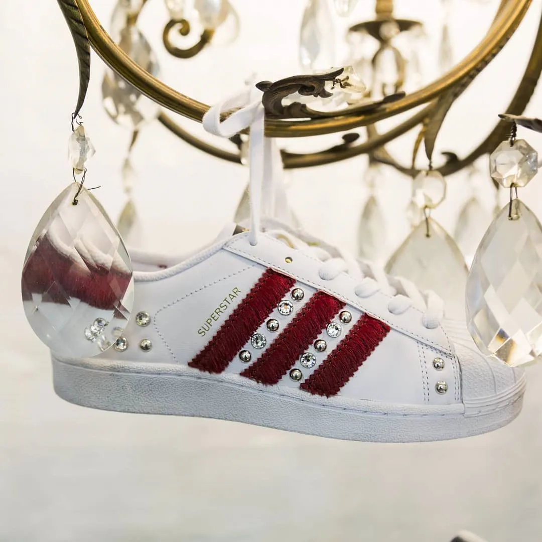 Adidas Superstar Cavallino Rosso & Strass Soft   leather All-Purpose Use