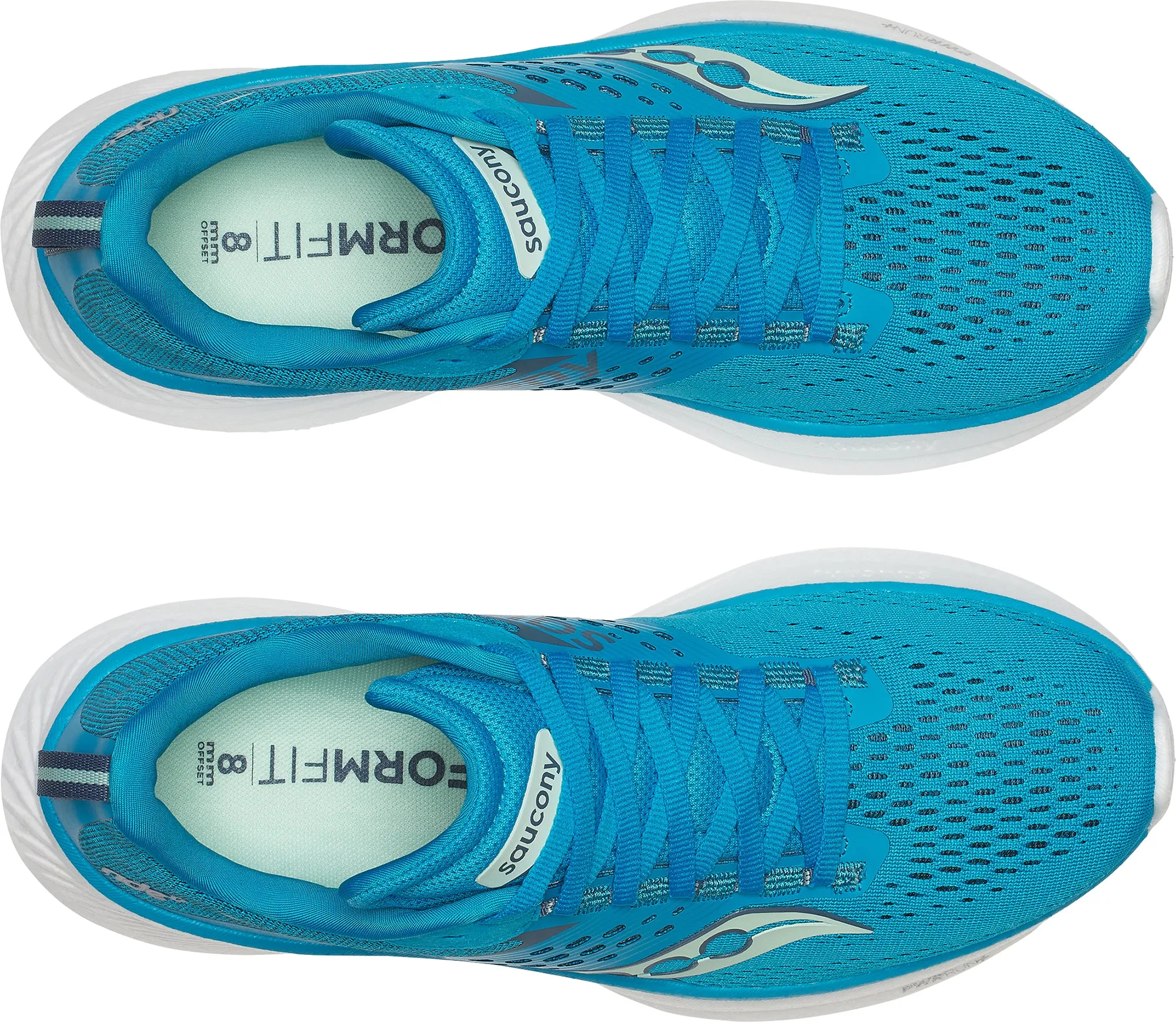 Saucony Ride 17 Womens Running Shoes - Blue synthetic strength