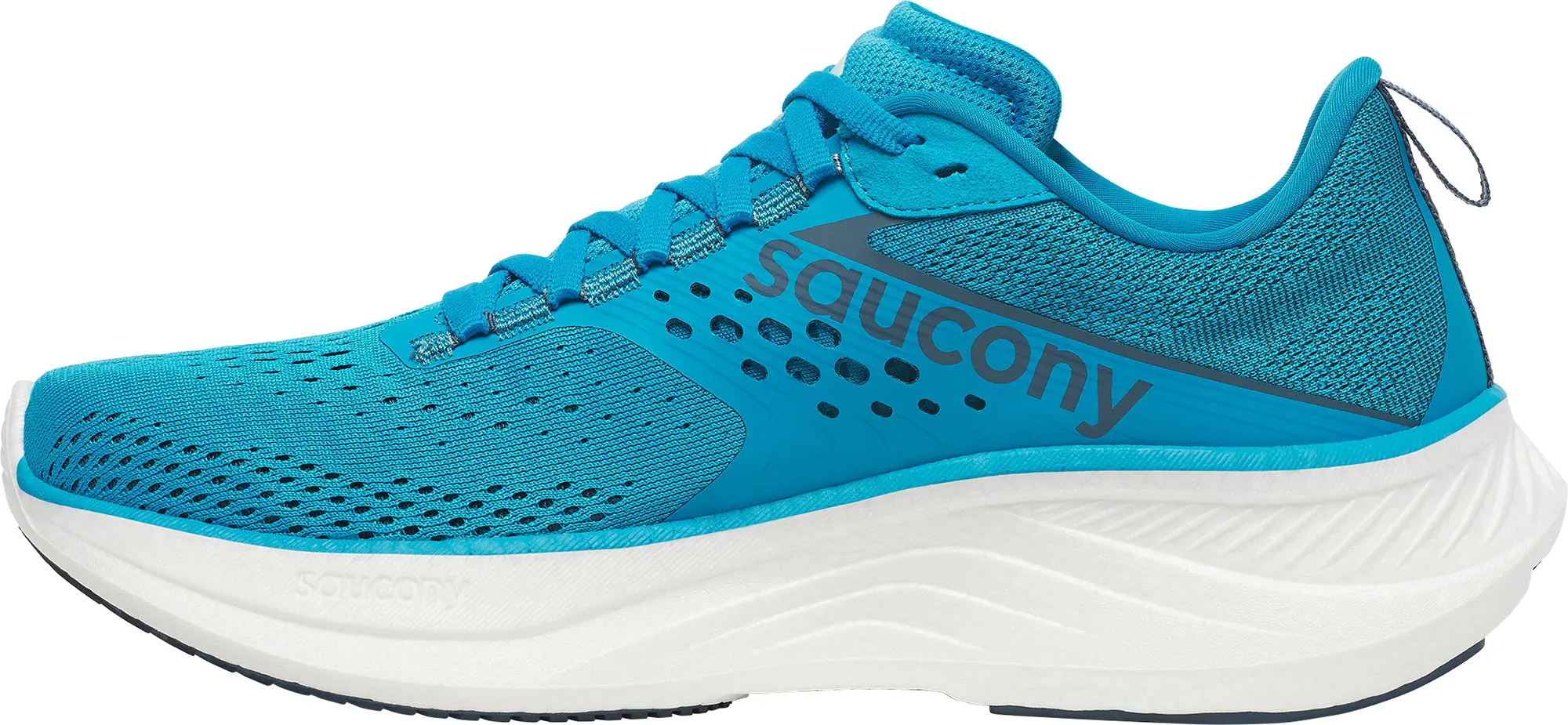 proven color - green Saucony Ride 17 Womens Running Shoes - Blue
