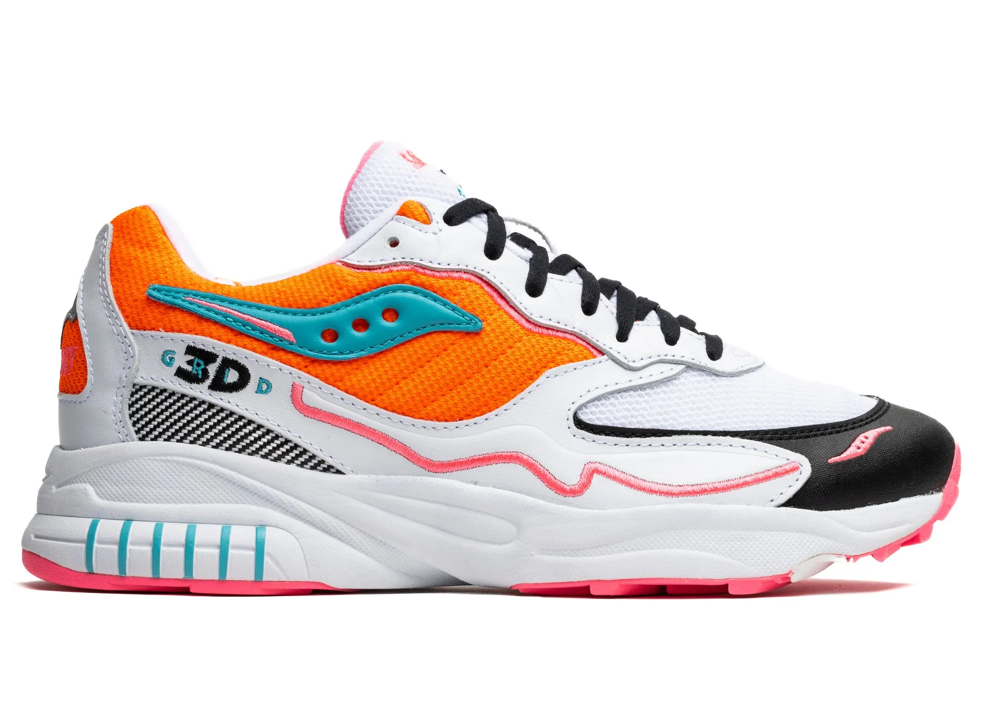 Saucony 3D Grid Hurricane running with knee braces