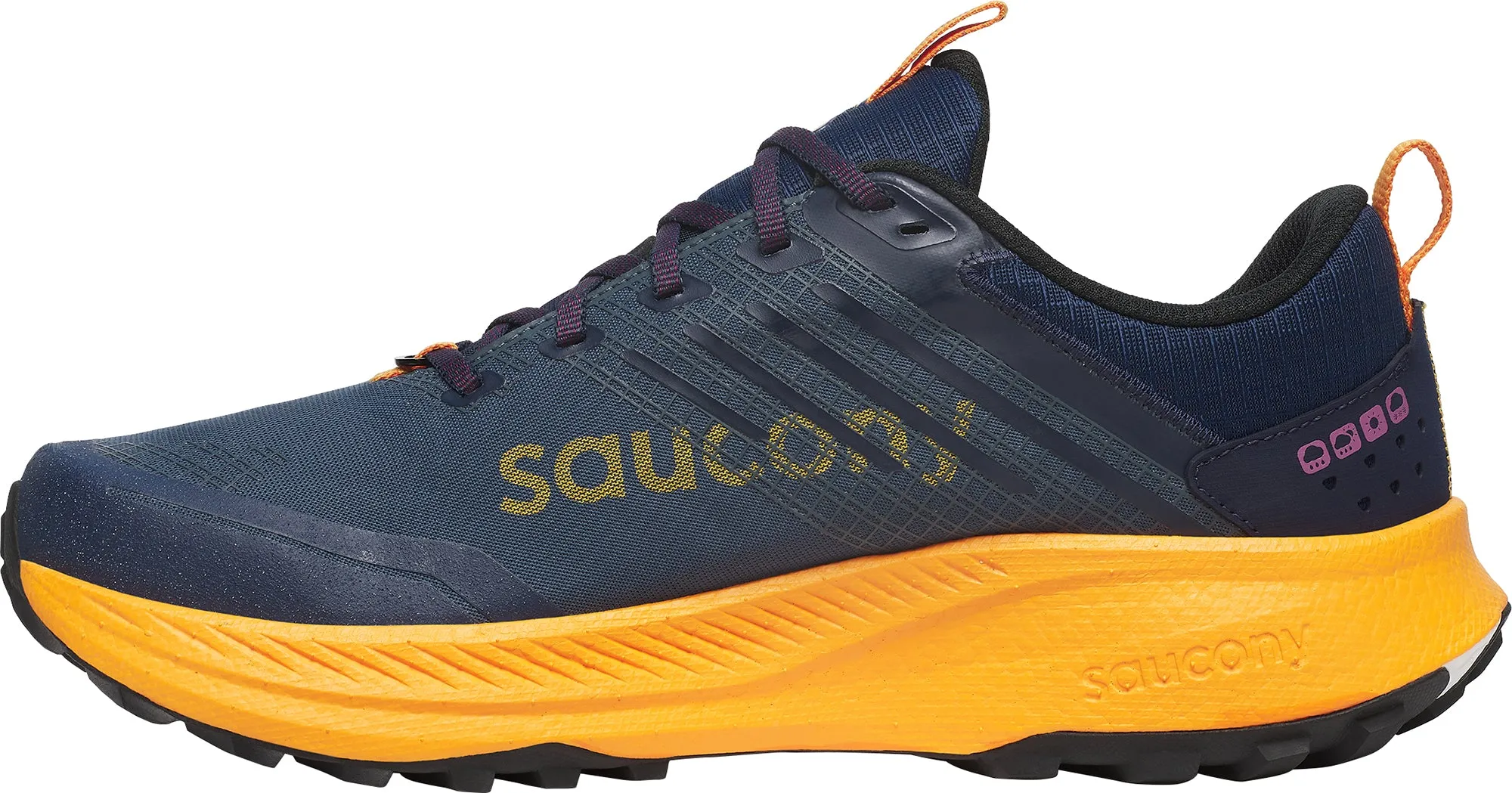 Saucony Ride TR2 GORE-TEX Mens Trail Running Shoes - Navy running in a floodplain area shoes running for agility