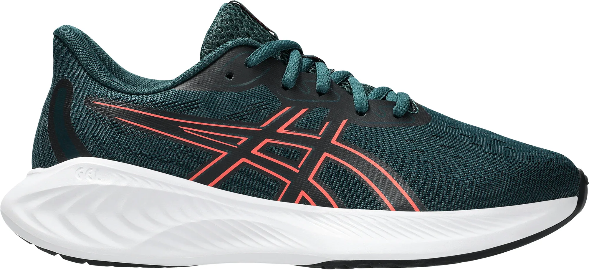 Asics Gel Cumulus 26 GS Junior Running Shoes - Green Seamless Interior Lining mountain trails