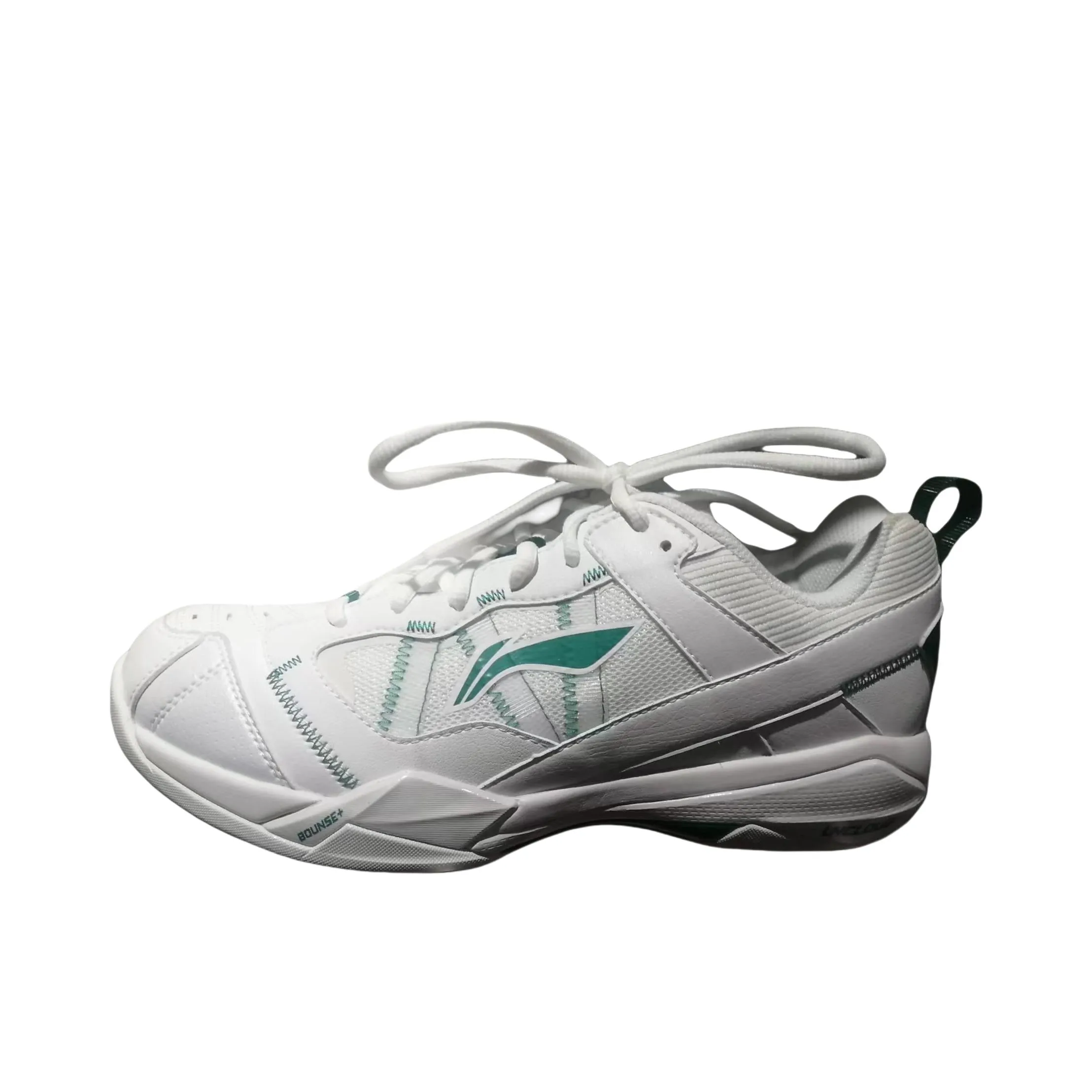 Lightweight Support Frame ??Shi Yu Qi??Li-Ning Invincible Ace Badminton Shoes - White/Green