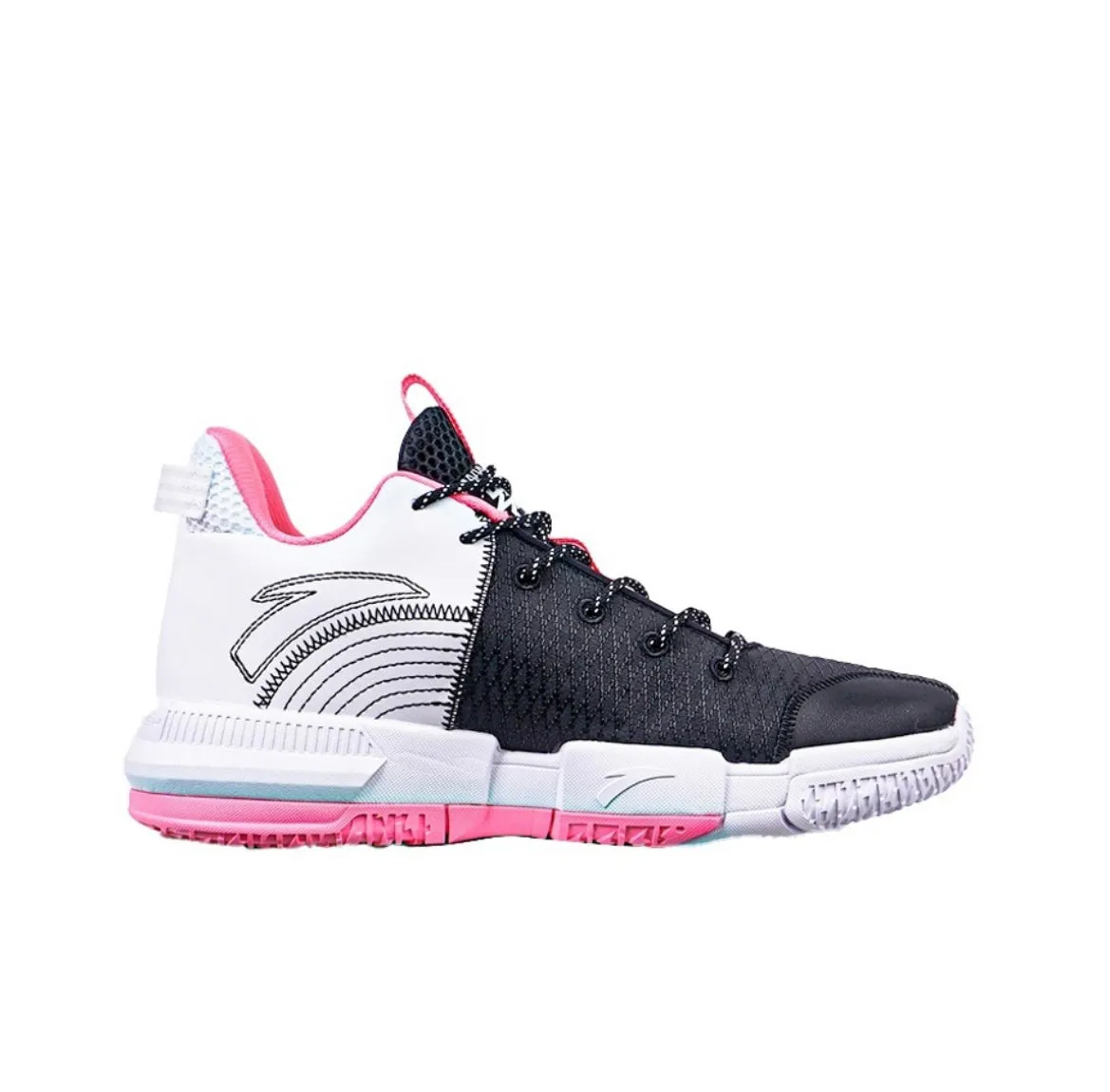 Ultra Grip Rubber Compound Air Cushion Technology Anta Light Crazy 2 - Black/Pink/White