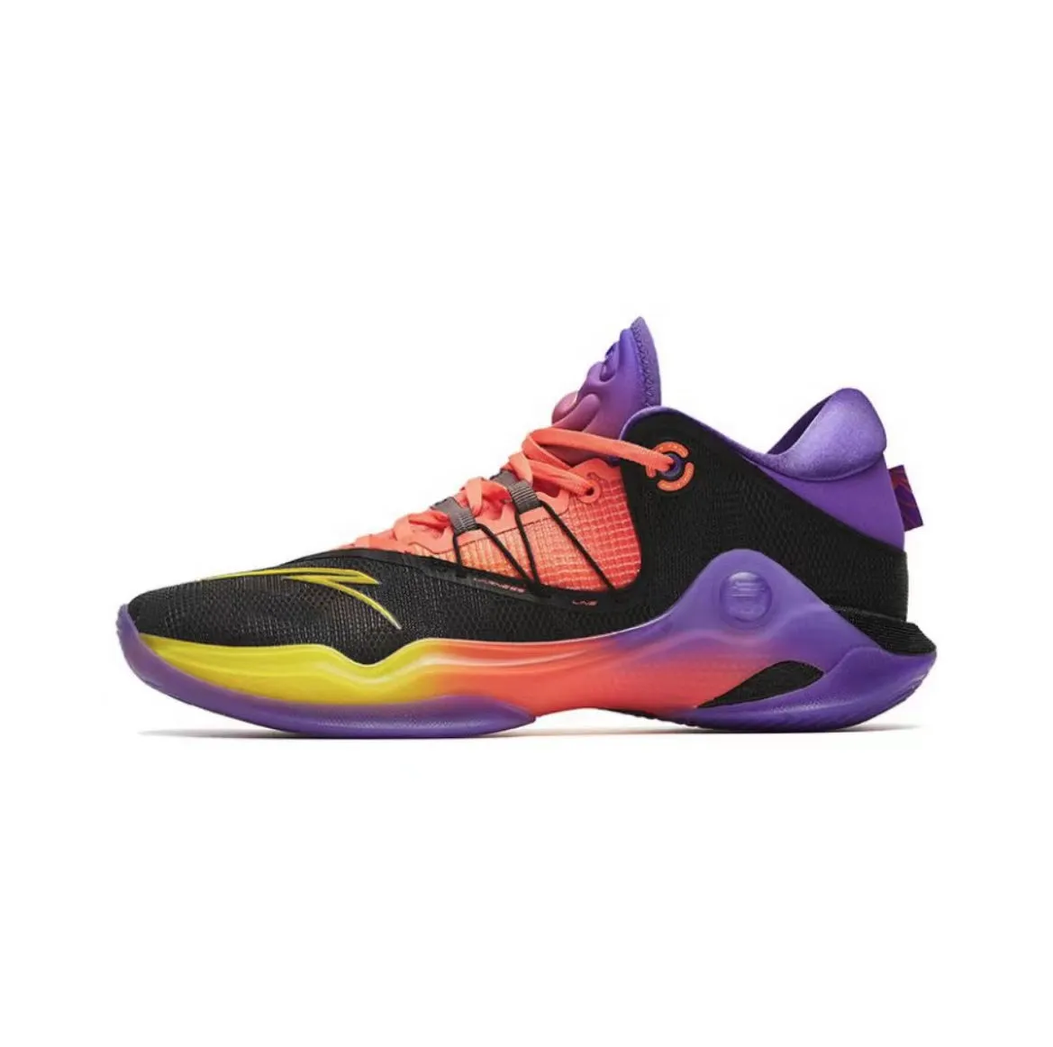 Customizable Pressure Dispersion Plate Anta Skyline 1 Nitrogen Tech Pro Basketball Shoes - Black/Purple