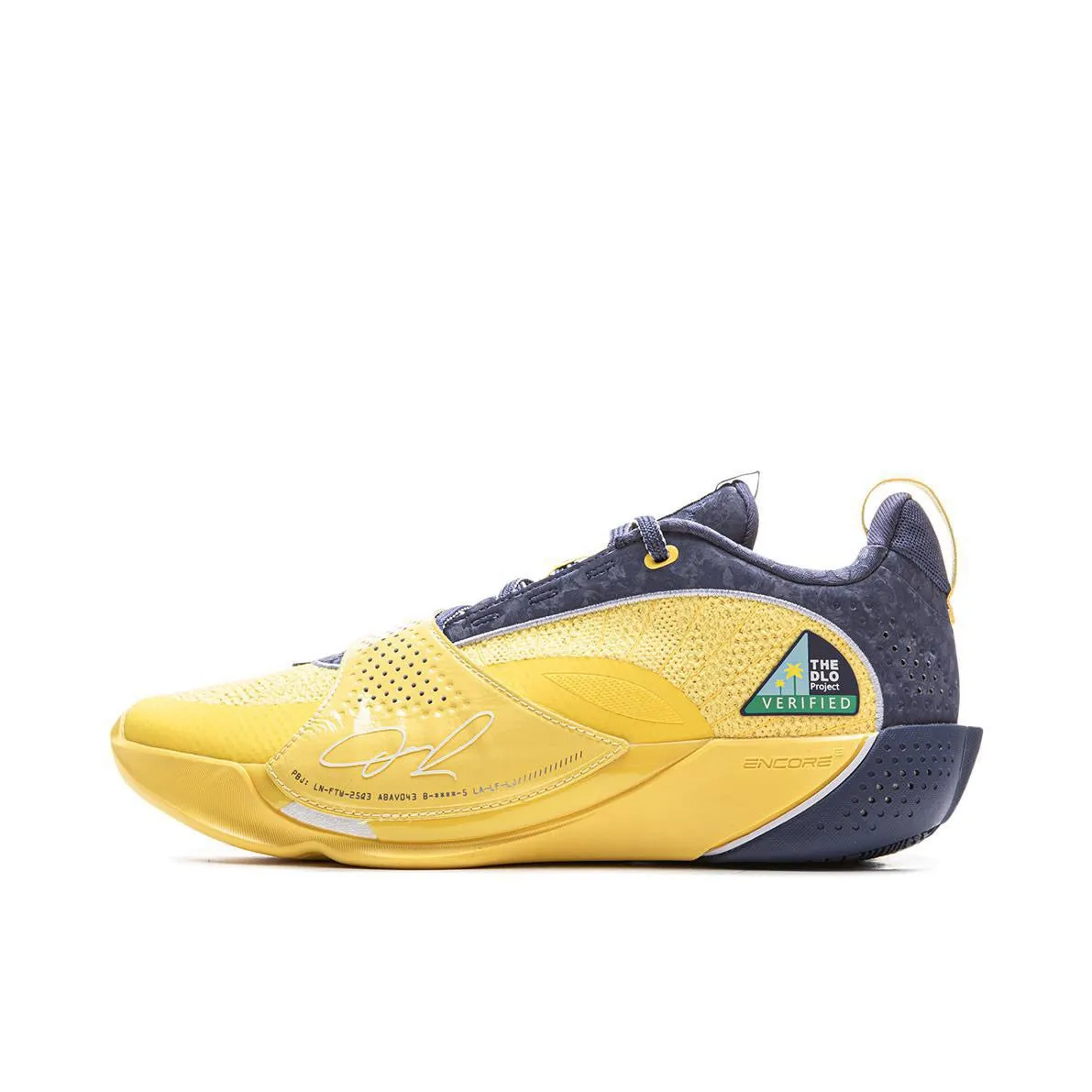 Molded Heel Counter Reinforced Li-Ning Wade All City 13 Encore - Yellow/Blue