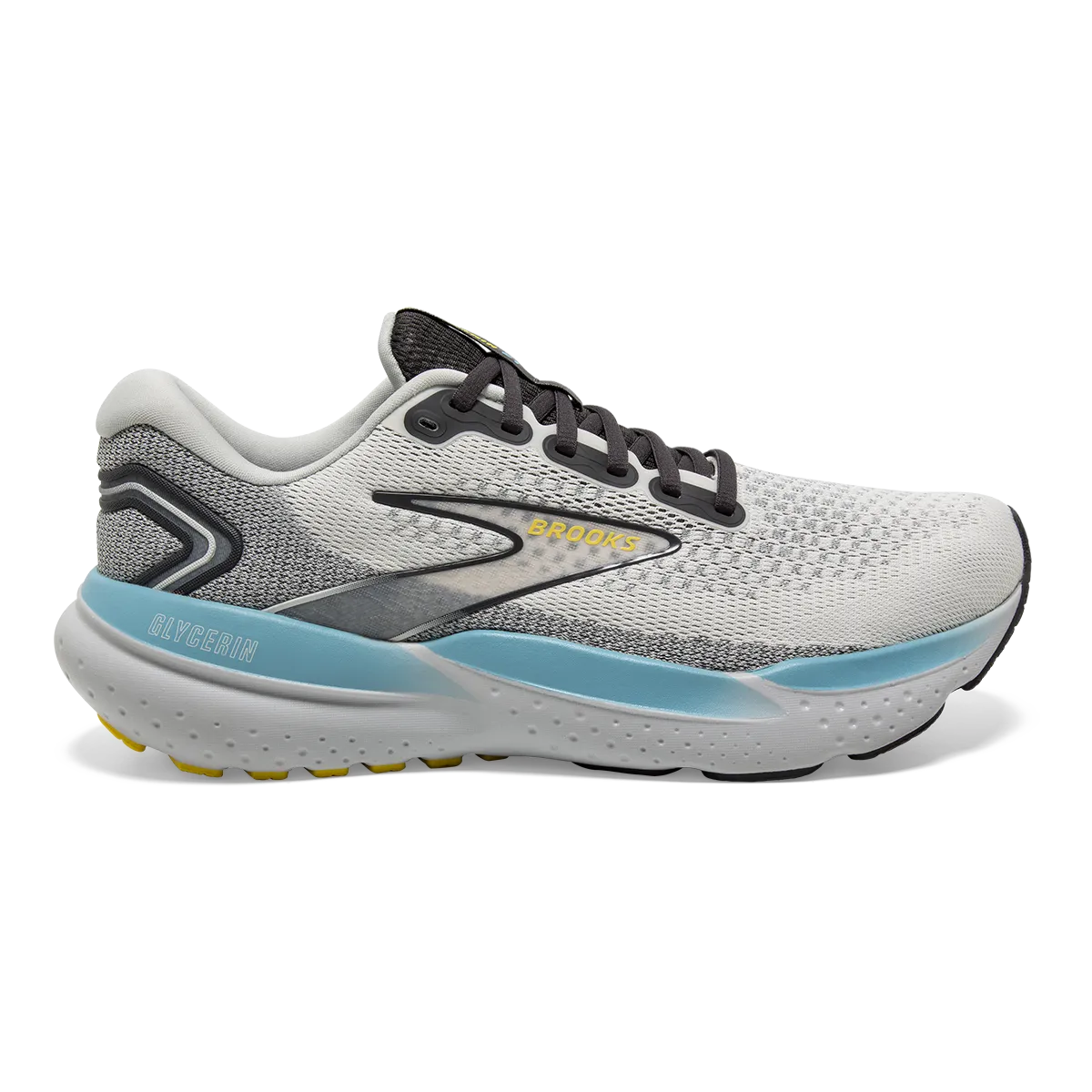 Strength training Seamless Toe Box Construction Brooks Glycerin 21 - Coconut - Forged Iron - Yellow