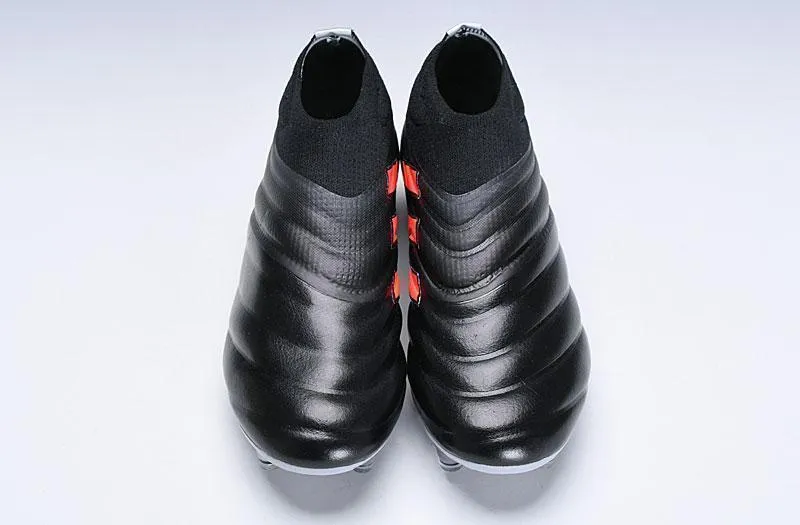 Adidas Copa 19  FG Soccer Cleats Shoes Black Orange Push Off