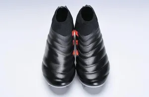 Adidas Copa 19  FG Soccer Cleats Shoes Black Orange Push Off