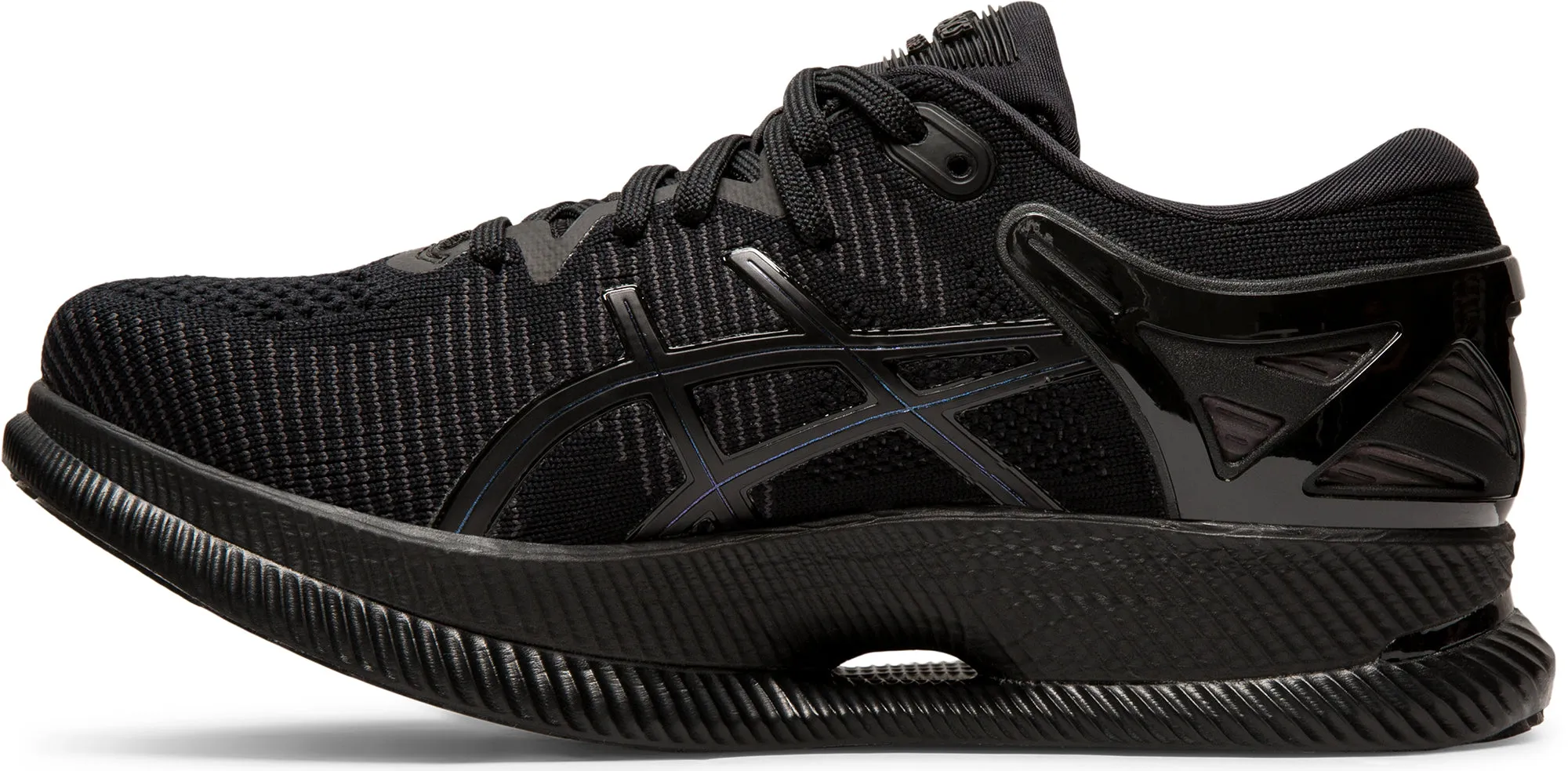 Asics MetaRide Womens Running Shoes - Black comfort features adjustable - strap running wear