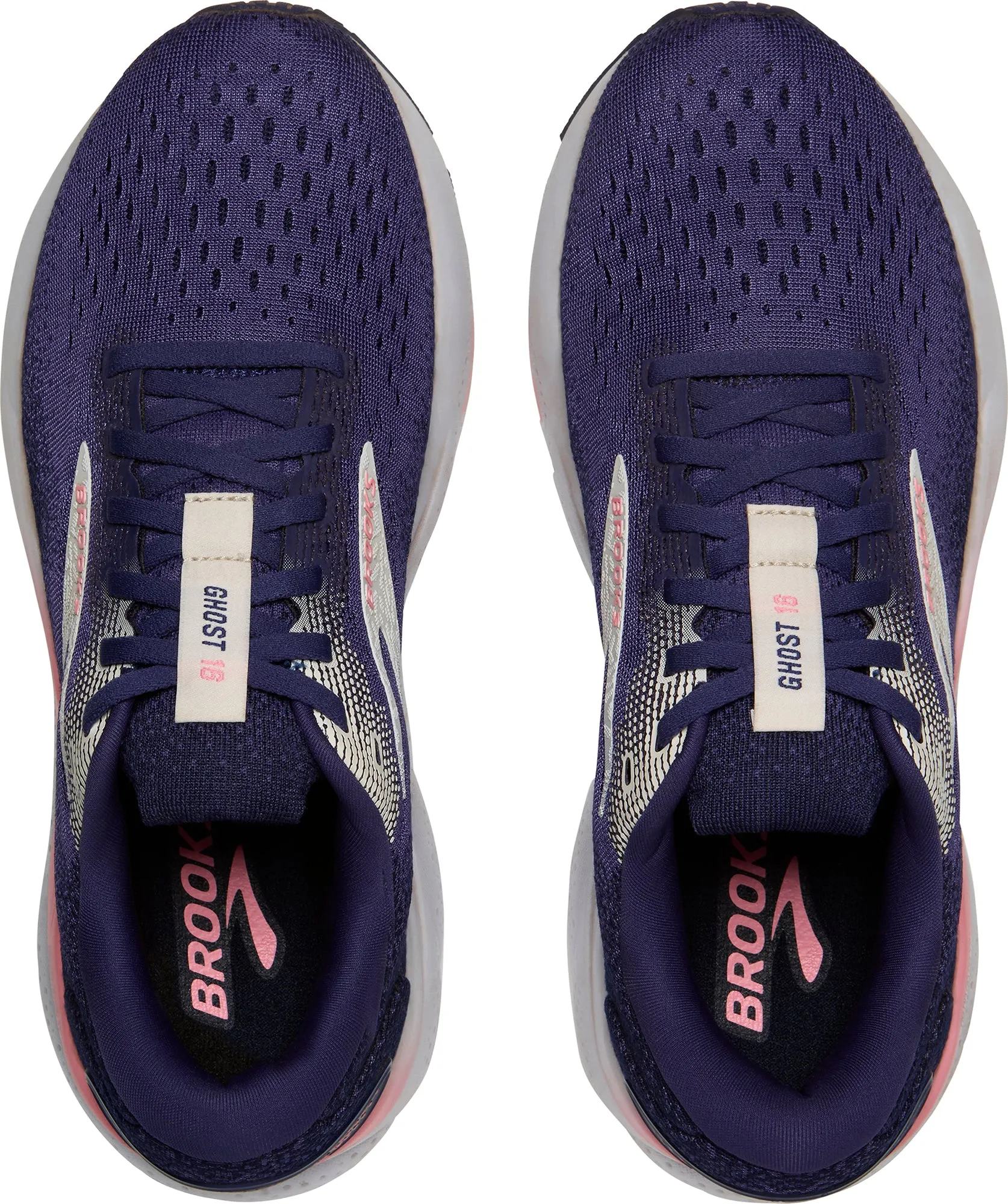 Brooks Ghost 16 Womens Running Shoes - Blue Shock-absorbing