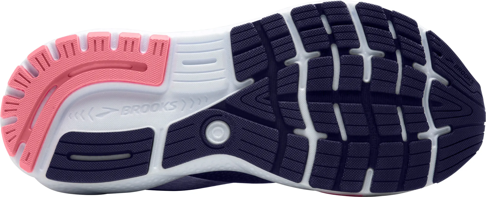 Brooks Ghost 16 Womens Running Shoes - Blue Rebound Efficiency padded - collar - comfortableness shoes