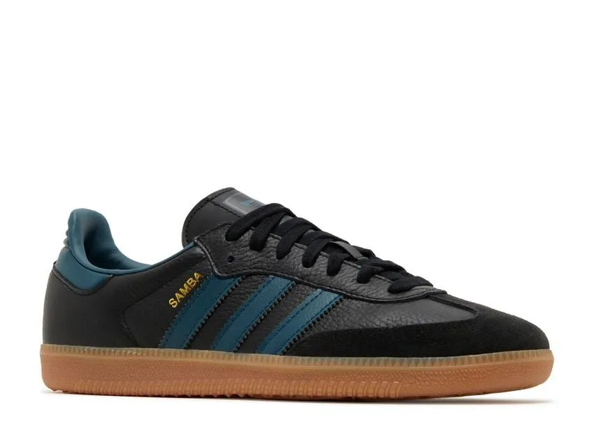 Retro Tone Indoor Daily Adidas Samba OG Black Arctic Night