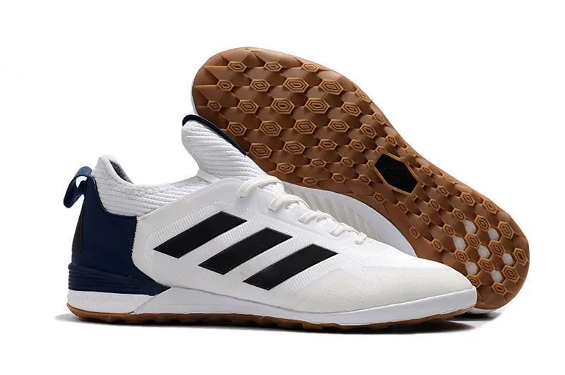 Adidas ACE TF Soccer Cleats Shoes White Black Blue Coffee Cold Weather