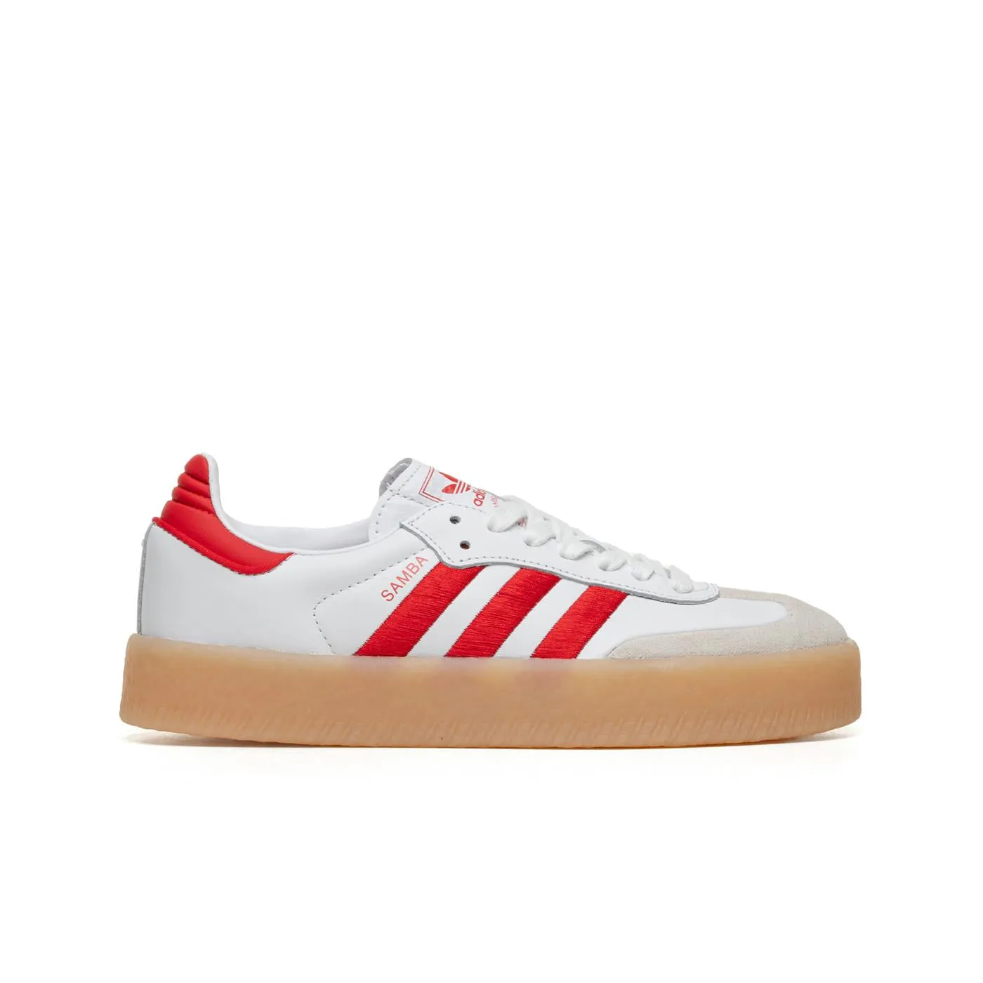 Comfortable Sole Flat Outsole Adidas Originals Sambae W Ftwr White/Better Scarlet/White