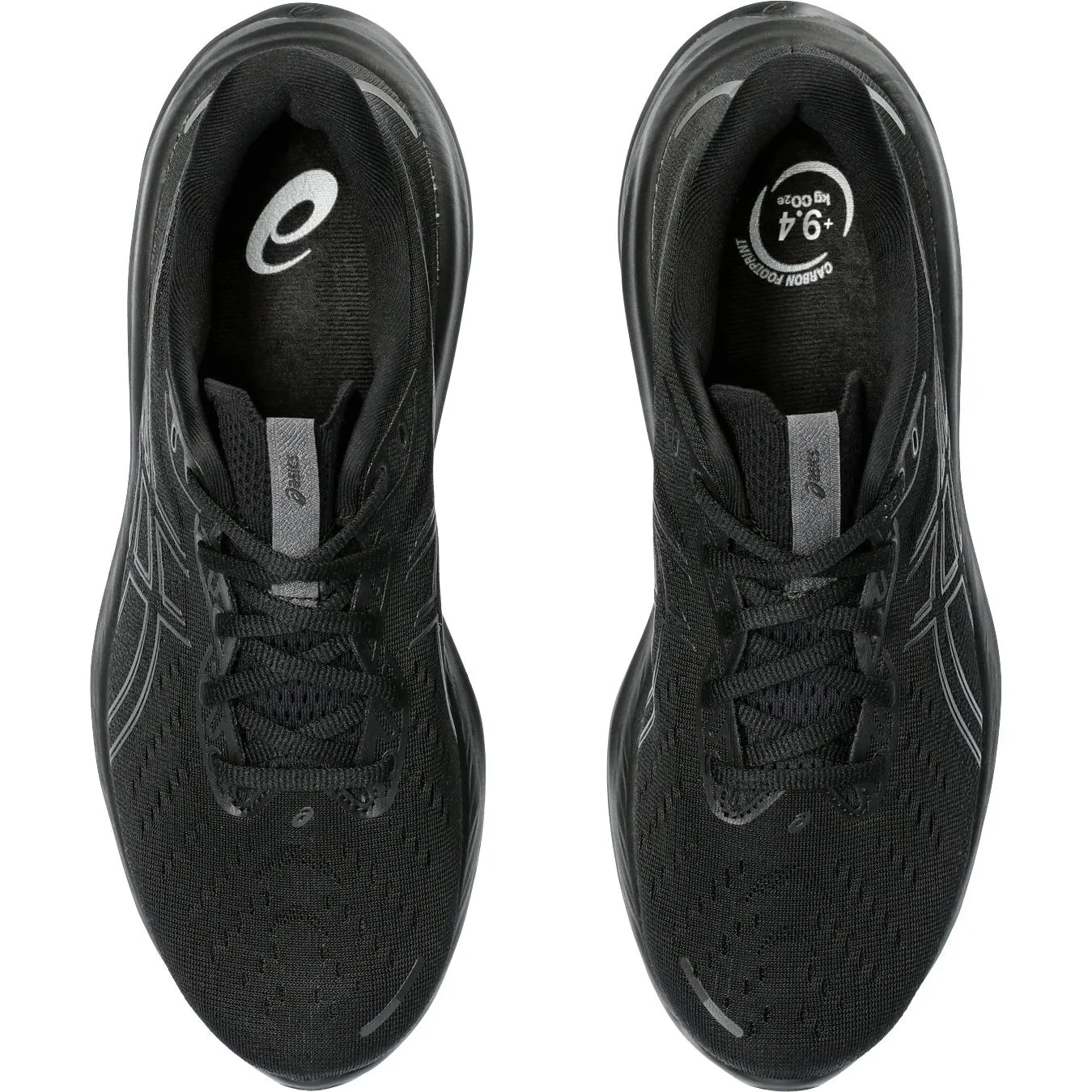 Impact Zone Flex Grooves Eclipse Heel Geometry Asics Gel Cumulus 26 Mens Running Shoes - Black