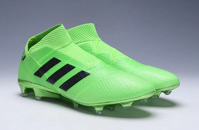 Dry Grip Grip Track New Adidas Nemeziz 18 'Spectral Mode' Soccer Cleats Shoes Green Black